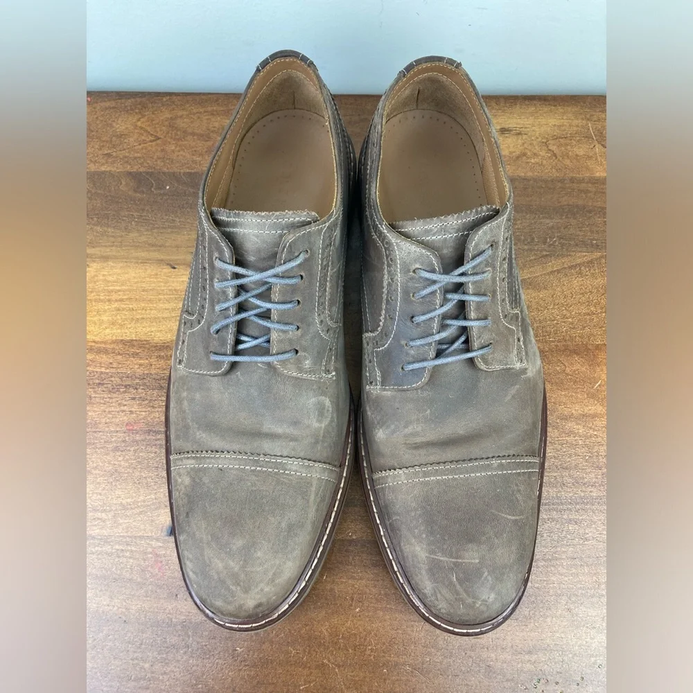 Cole Haan Men’s Oxfords Driftwood Cap Toe Leather Dress Shoes C24568 Size 9M.
